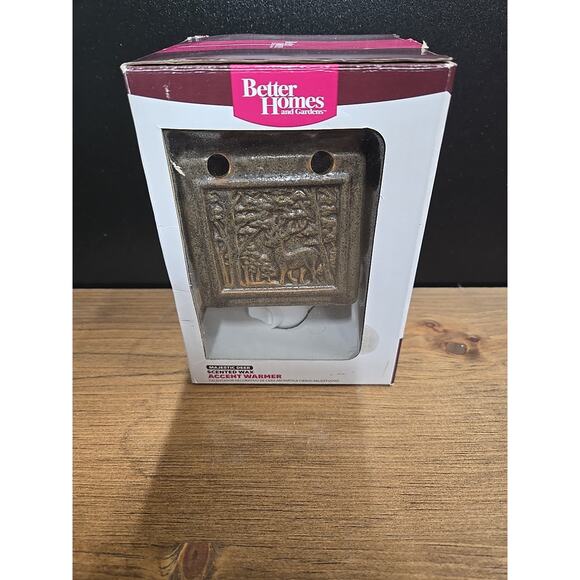 Scented Wax Warmer Better Homes & Garden Ceramic Plug-In Majestic Deer w/Lid - Picture 1 of 6